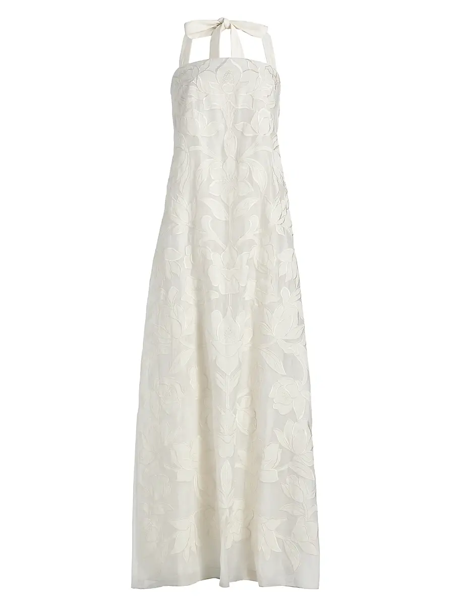 Women's Amal Floral Lace A-Line Gown Women's Amal Floral Lace A-Line Gown
