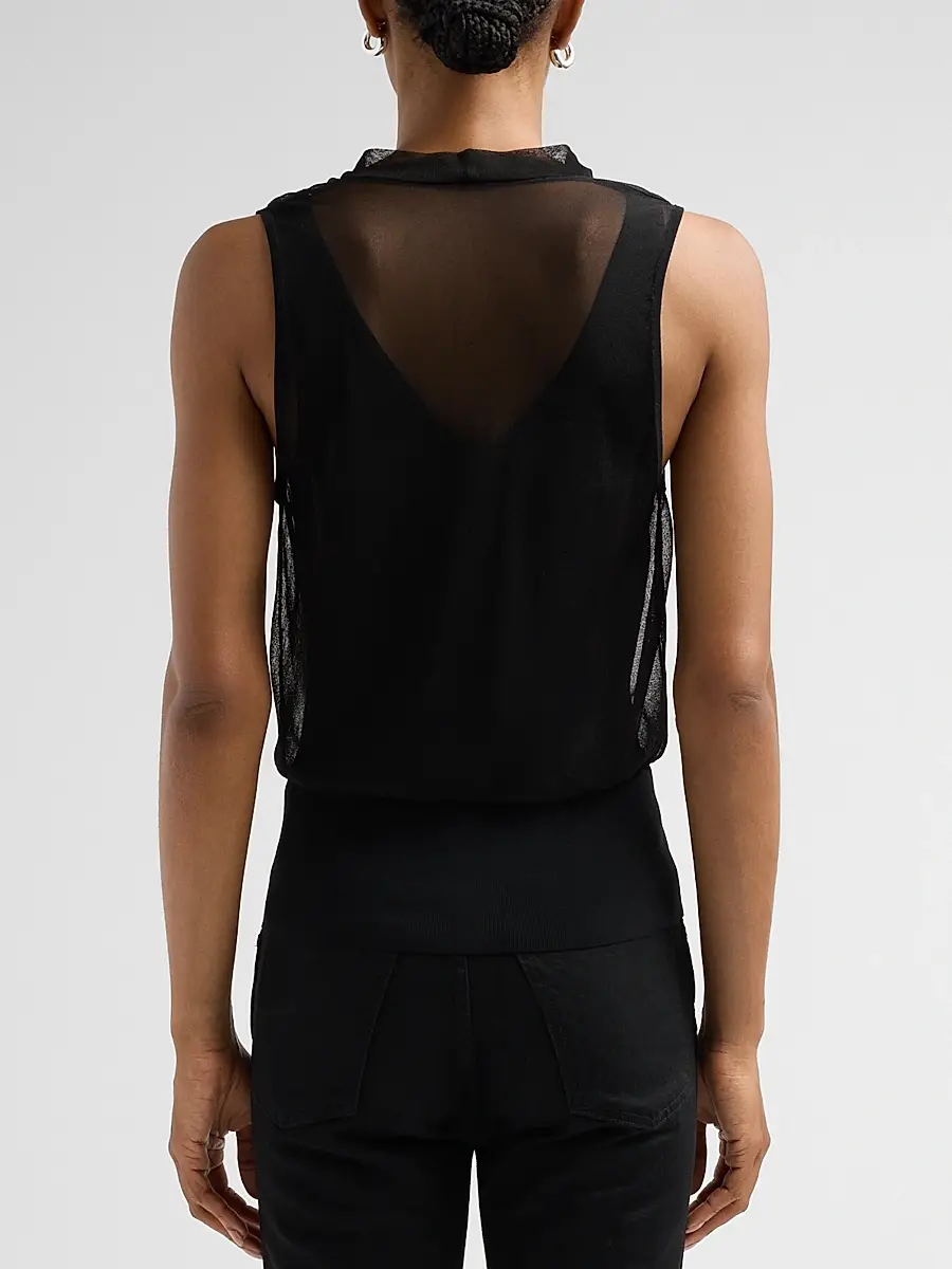Simkhai Women's Cara Cowlneck Tank | Thumbnail 3 Simkhai Women's Cara Cowlneck Tank | Thumbnail 3