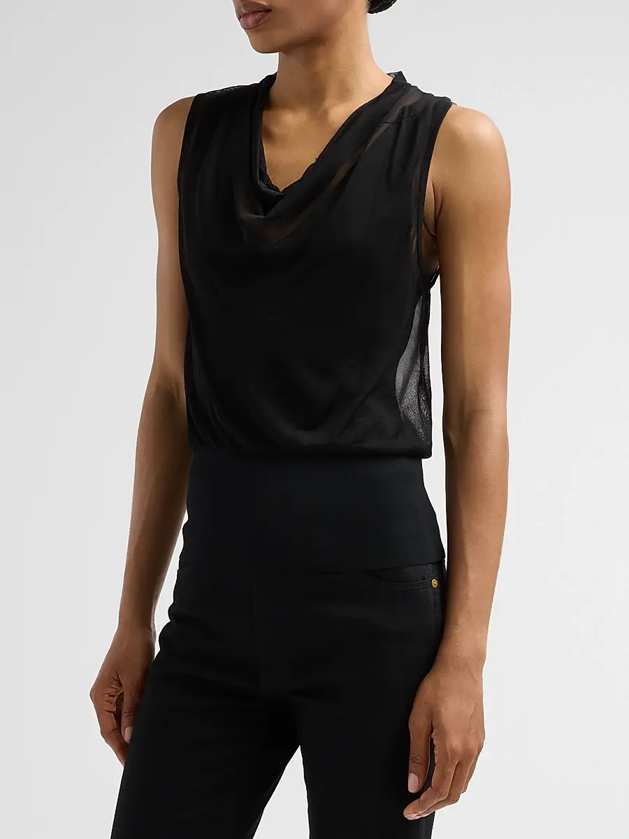Simkhai Women's Cara Cowlneck Tank | Thumbnail 4 Simkhai Women's Cara Cowlneck Tank | Thumbnail 4