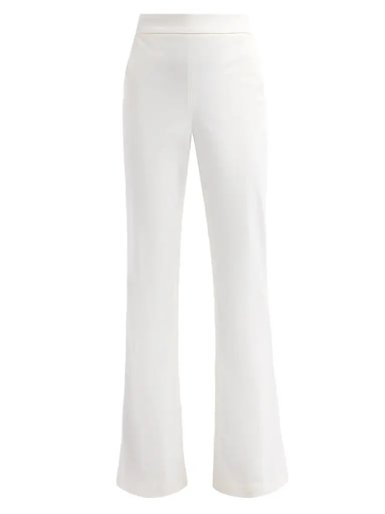 Simkhai Women's Gia Cotton-Blend Kick-Flare Pants - Ivory - Size 8 | Image 1 Simkhai Women's Gia Cotton-Blend Kick-Flare Pants - Ivory - Size 8 | Image 1