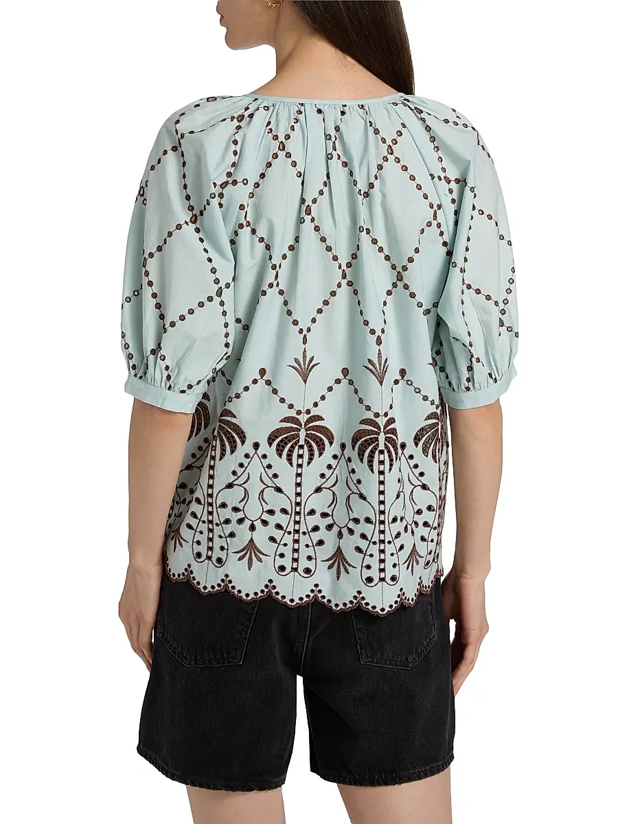 RAILS Women's Catalene Embroidered Cotton Top | Thumbnail 5