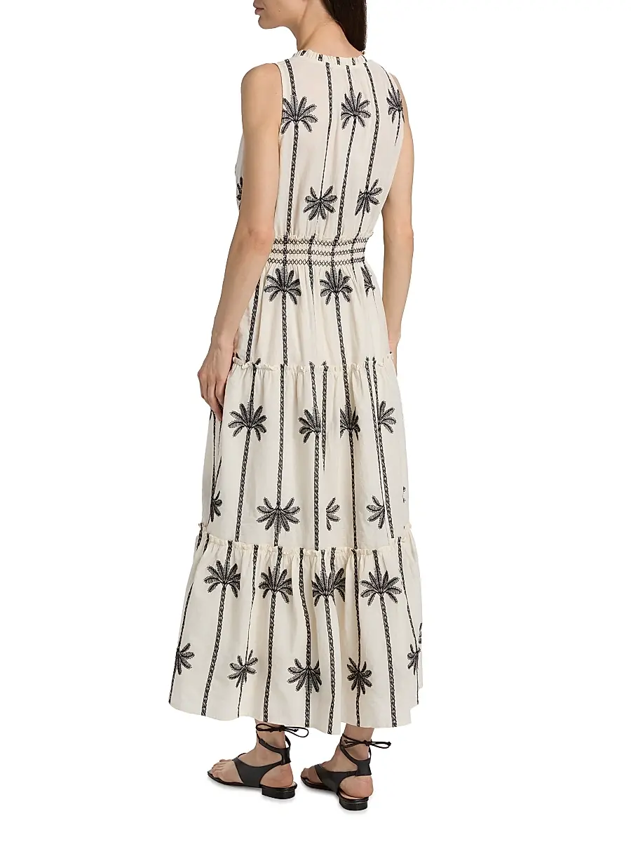 RAILS Women's Loulou Embroidered Tiered Cotton Maxi Dress | Thumbnail 5 RAILS Women's Loulou Embroidered Tiered Cotton Maxi Dress | Thumbnail 5
