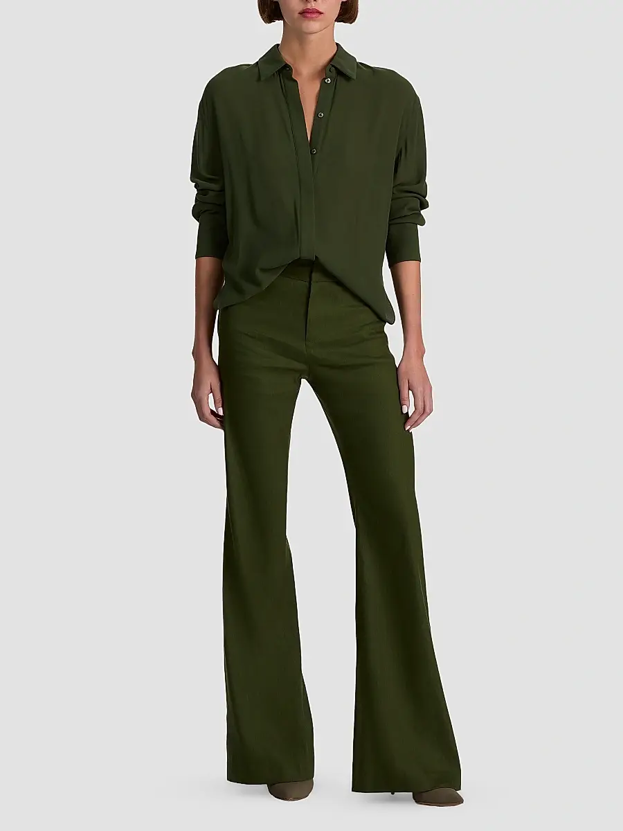 Alice + Olivia Women's Andrew Mr Bootcut Slim-Fit Pants | Thumbnail 2