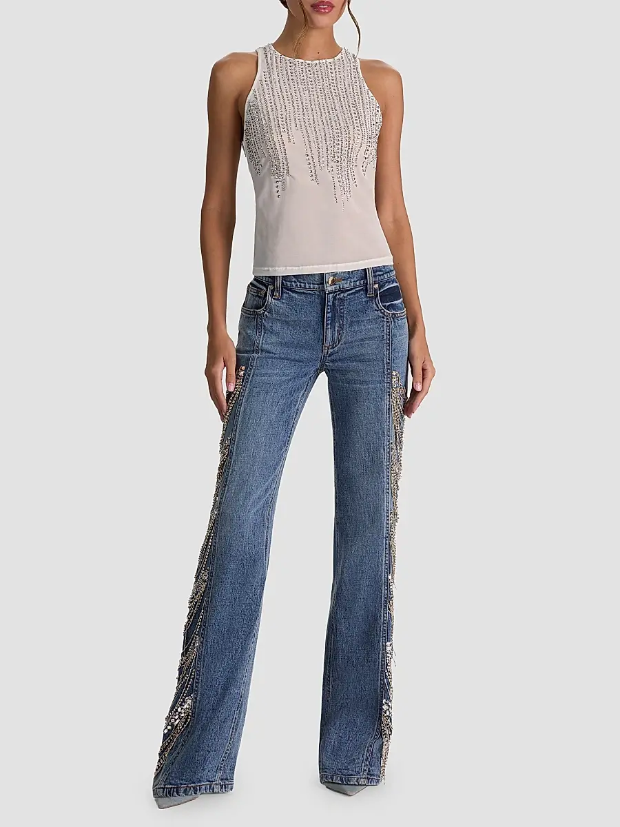 Alice + Olivia Women's Pania Embellished Top | Thumbnail 2