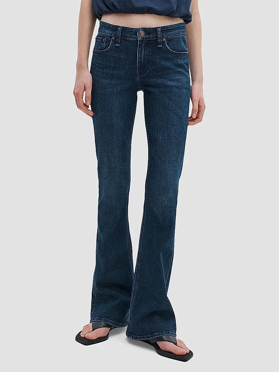 rag & bone Women's Kinsley Low-Rise Bootcut Jeans | Thumbnail 4