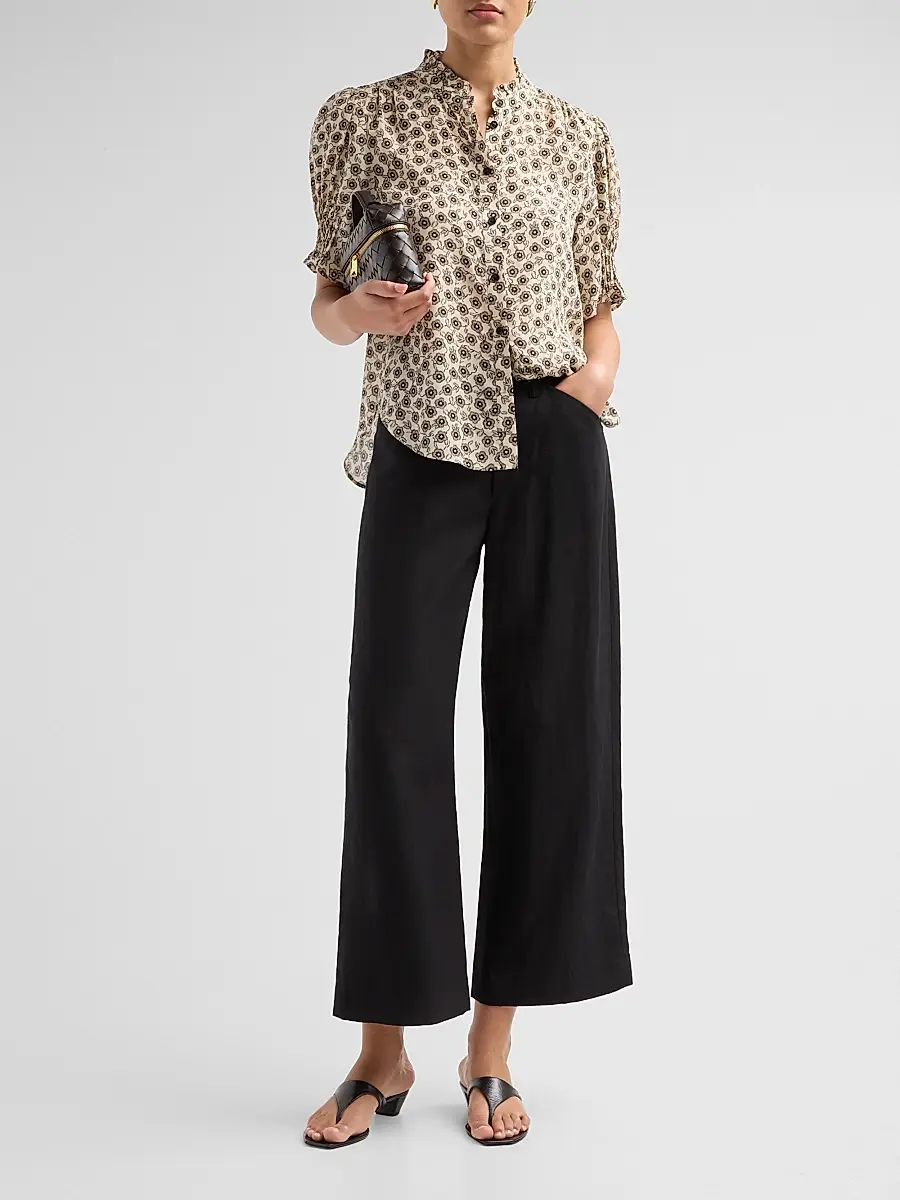 rag & bone Women's Dakota Floral Silk-Blend Blouse | Thumbnail 2 rag & bone Women's Dakota Floral Silk-Blend Blouse | Thumbnail 2
