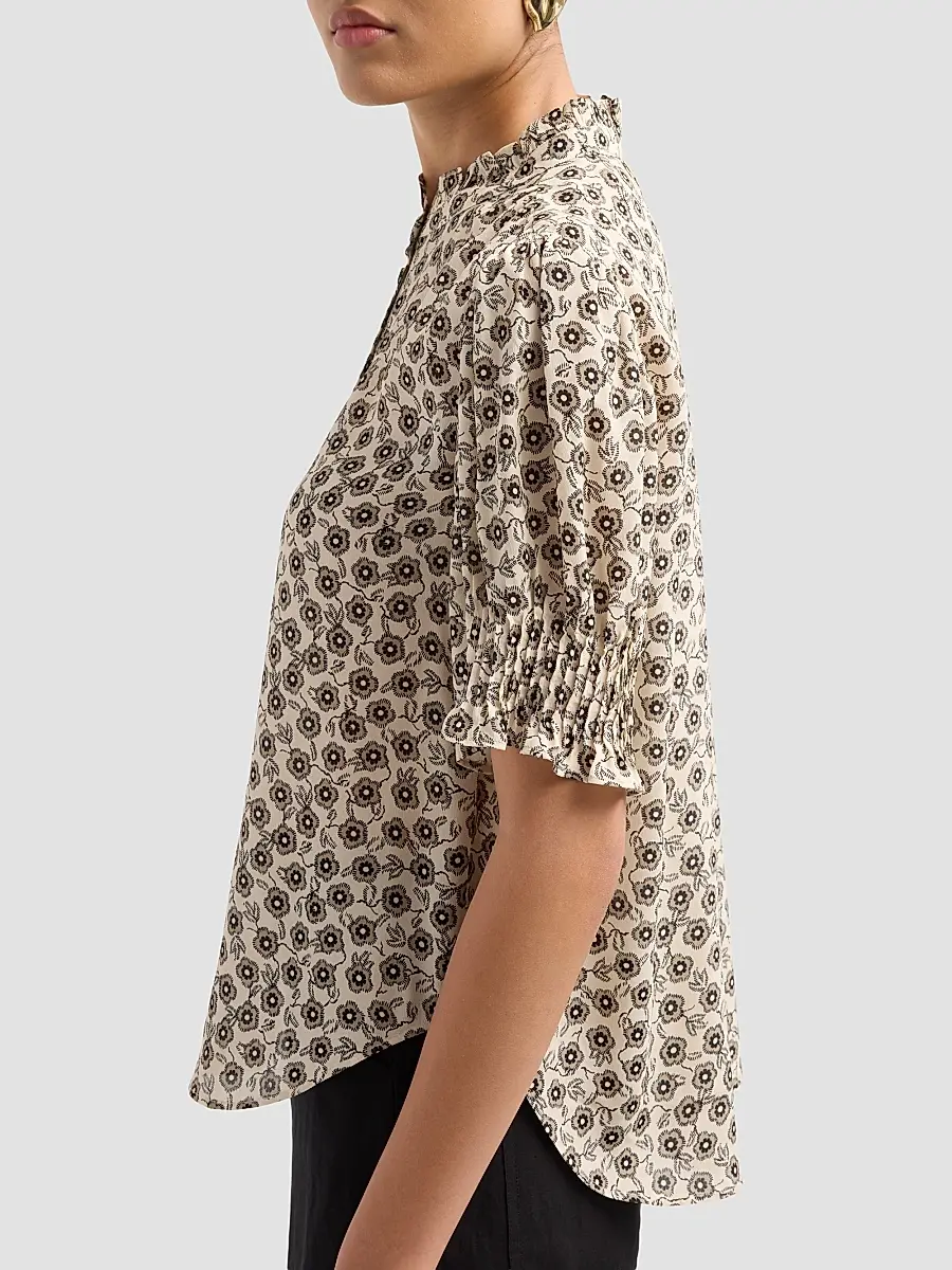 rag & bone Women's Dakota Floral Silk-Blend Blouse | Thumbnail 5 rag & bone Women's Dakota Floral Silk-Blend Blouse | Thumbnail 5