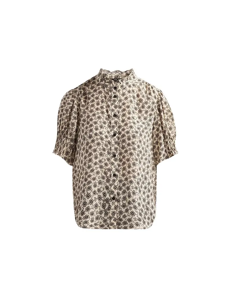 rag & bone Women's Dakota Floral Silk-Blend Blouse - Cream Floral - Size XXS | Image 1 rag & bone Women's Dakota Floral Silk-Blend Blouse - Cream Floral - Size XXS | Image 1