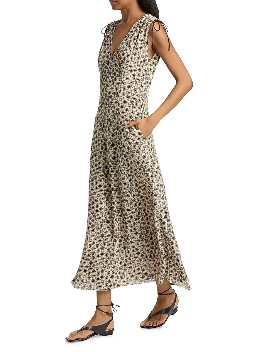 rag & bone Women's Emmet Floral Midi-Dress | Thumbnail 2 rag & bone Women's Emmet Floral Midi-Dress | Thumbnail 2