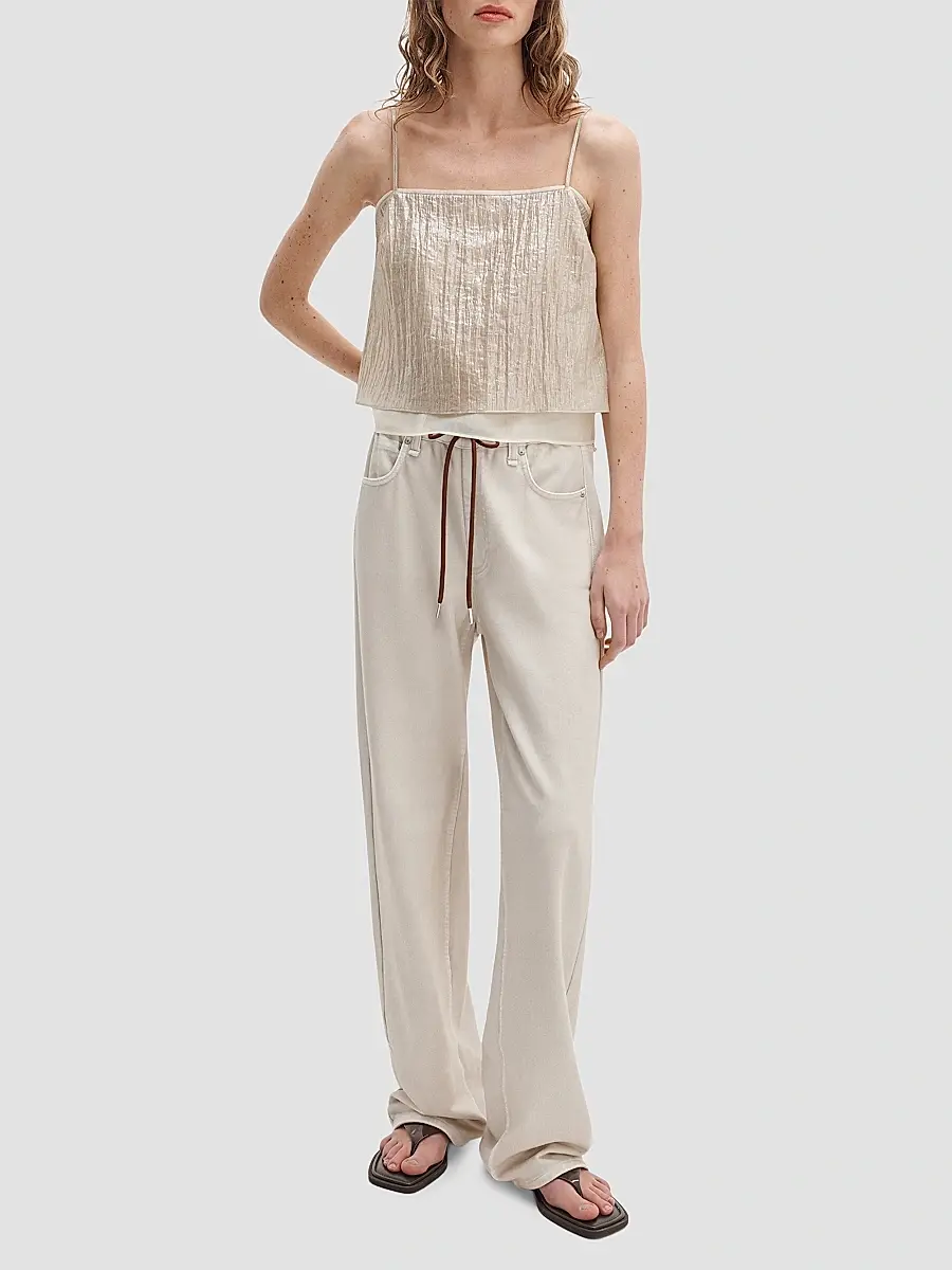 rag & bone Women's rb Miramar Drawstring Terry Wide-Leg Track Jeans | Thumbnail 2 rag & bone Women's rb Miramar Drawstring Terry Wide-Leg Track Jeans | Thumbnail 2