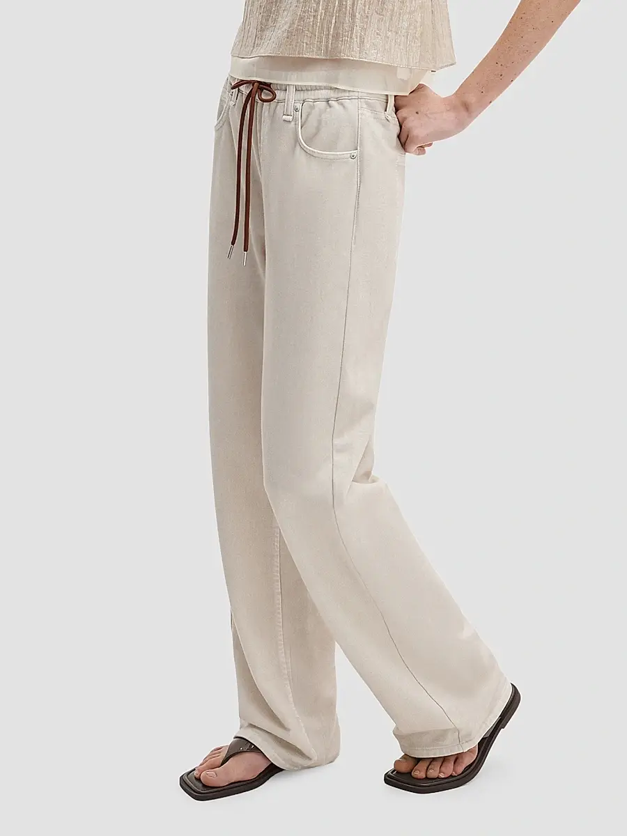 rag & bone Women's rb Miramar Drawstring Terry Wide-Leg Track Jeans | Thumbnail 4 rag & bone Women's rb Miramar Drawstring Terry Wide-Leg Track Jeans | Thumbnail 4