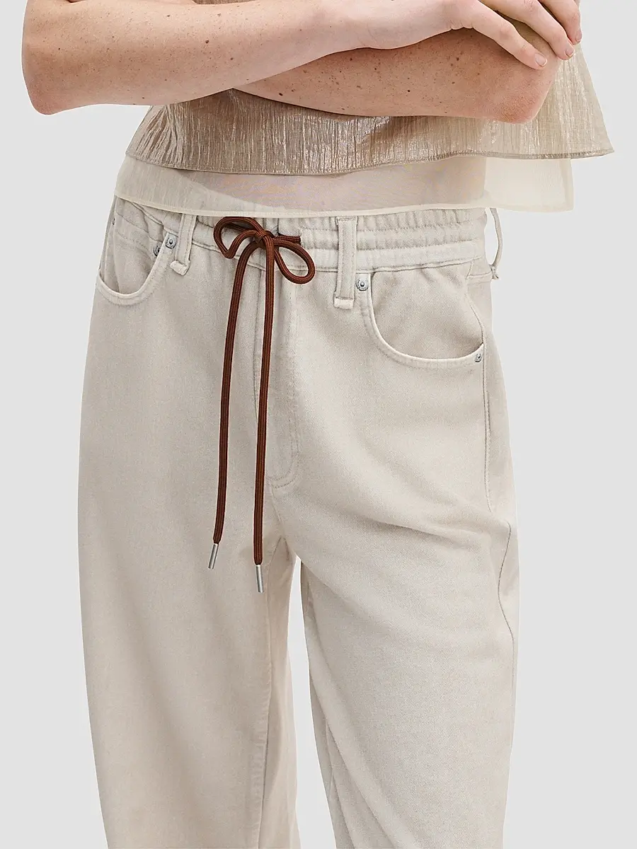rag & bone Women's rb Miramar Drawstring Terry Wide-Leg Track Jeans | Thumbnail 6 rag & bone Women's rb Miramar Drawstring Terry Wide-Leg Track Jeans | Thumbnail 6
