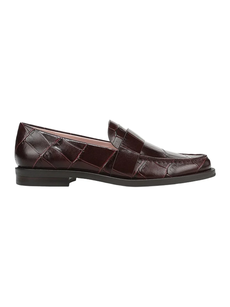 Women's Lola Croc-Embossed Leather Penny Loafers Women's Lola Croc-Embossed Leather Penny Loafers
