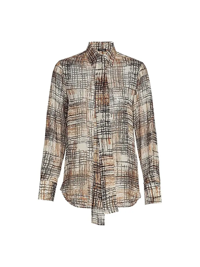 Women's Silk Printed Chiffon Shirt