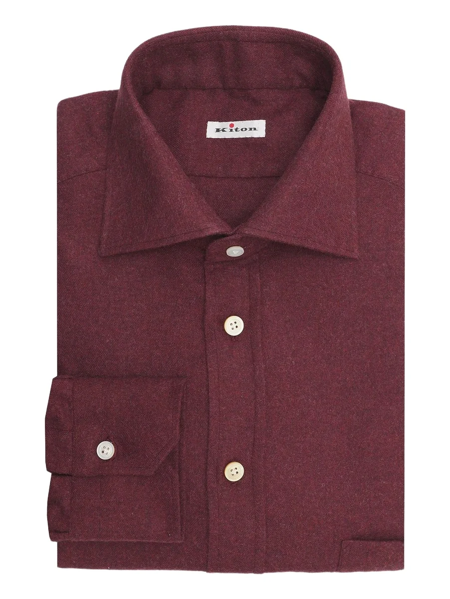 Men's Cotton Flannel Classic-Fit Dress Shirt