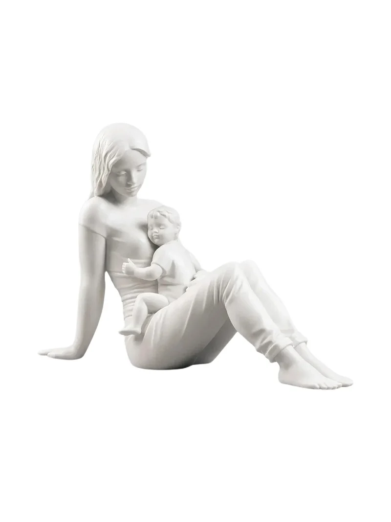 Lladro A Mother's Love Porcelain Sculpture