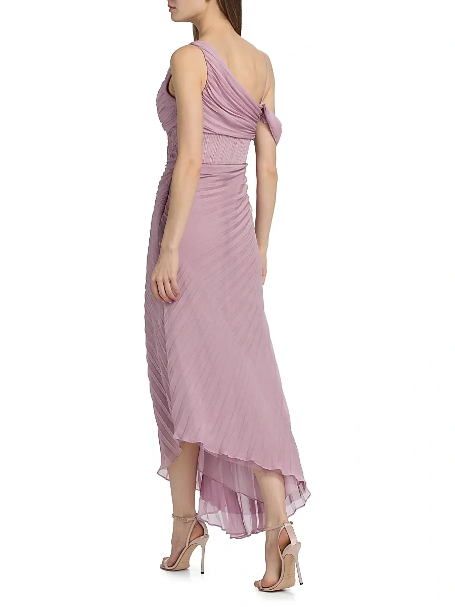 Amur Women's Joelle Pleated Draped Gown | Thumbnail 5 Amur Women's Joelle Pleated Draped Gown | Thumbnail 5