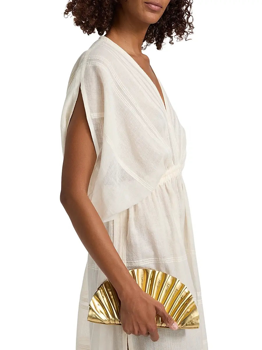Lemlem Women's Leila Striped Cotton Midi-Dress | Thumbnail 6 Lemlem Women's Leila Striped Cotton Midi-Dress | Thumbnail 6