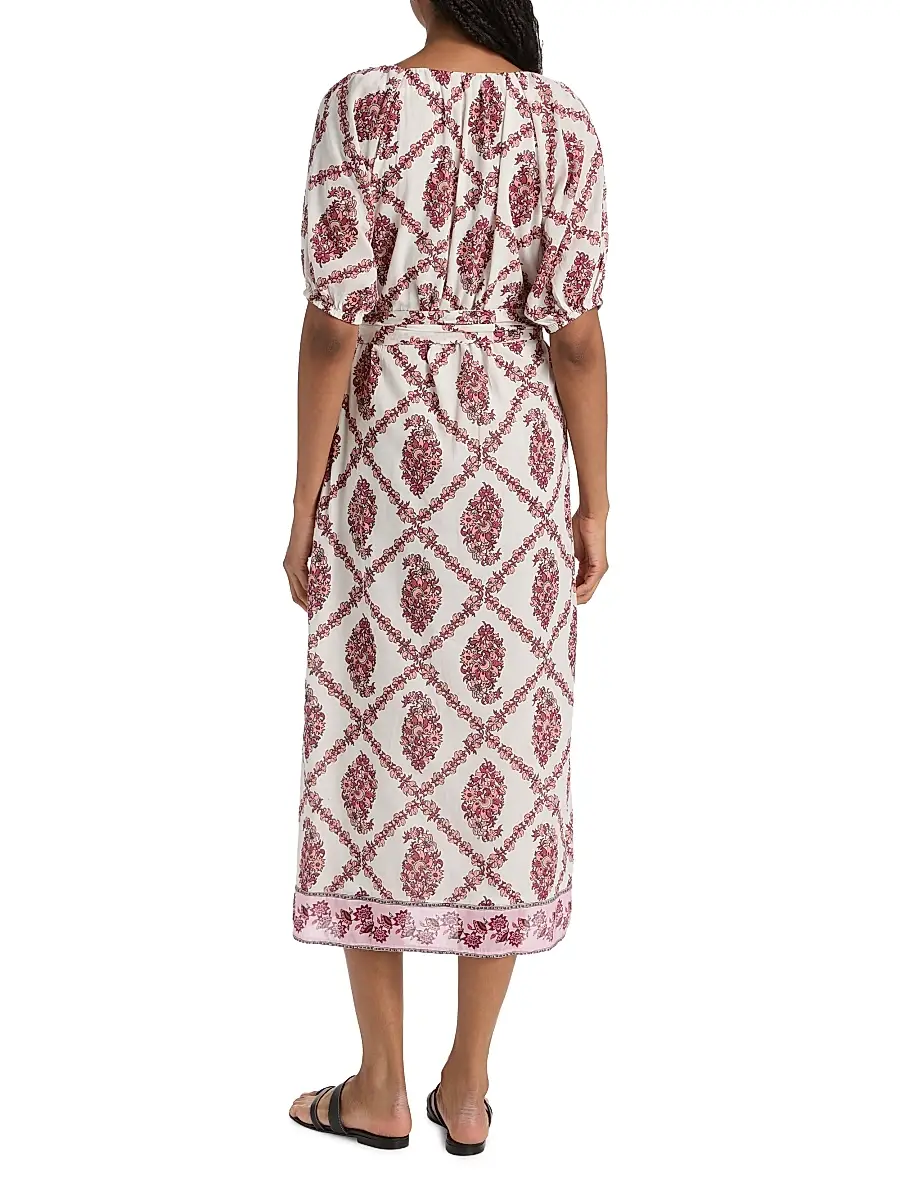Ro's Garden Women's France Floral Cotton Maxi Dress | Thumbnail 5