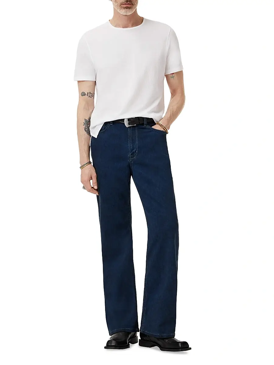 JOHN VARVATOS Men's Stanley Textured Pima Cotton T-Shirt | Thumbnail 2