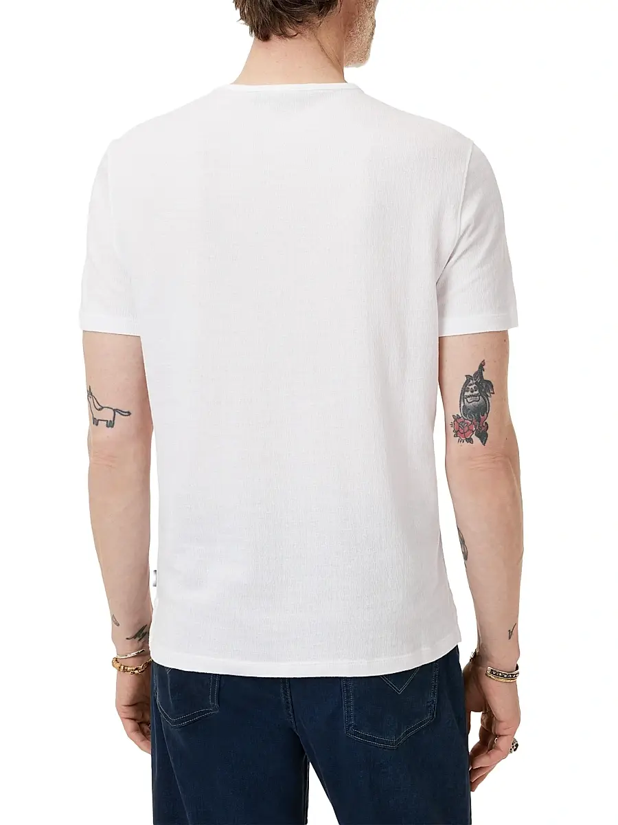 JOHN VARVATOS Men's Stanley Textured Pima Cotton T-Shirt | Thumbnail 5