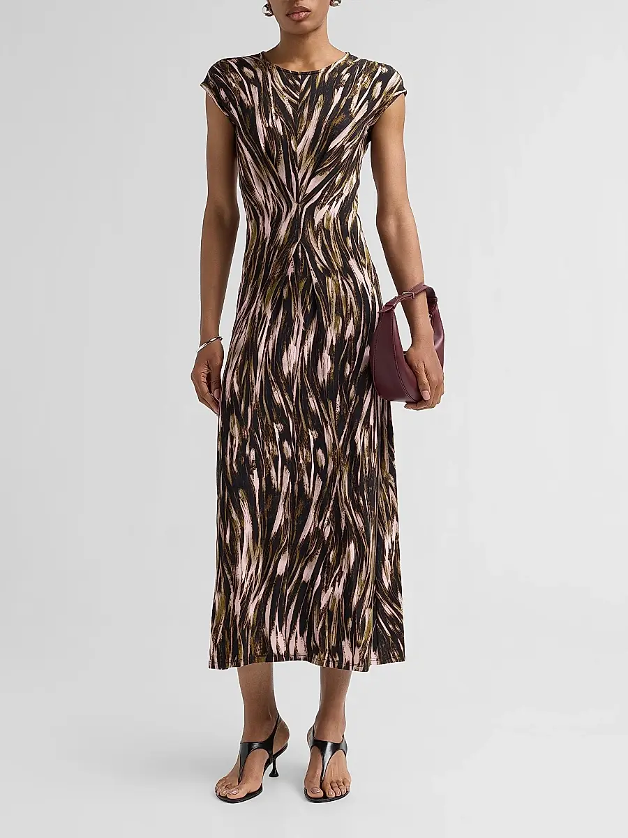 Proenza Schouler White Label Women's Miranda Printed Jersey Midi Dress | Thumbnail 2 Proenza Schouler White Label Women's Miranda Printed Jersey Midi Dress | Thumbnail 2