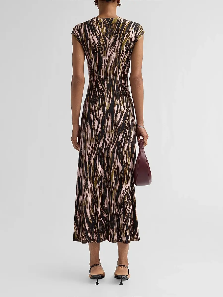 Proenza Schouler White Label Women's Miranda Printed Jersey Midi Dress | Thumbnail 3 Proenza Schouler White Label Women's Miranda Printed Jersey Midi Dress | Thumbnail 3