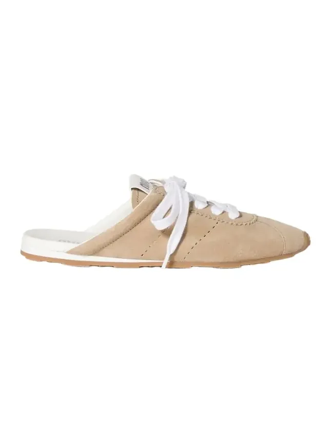 Suede Sneaker Mules