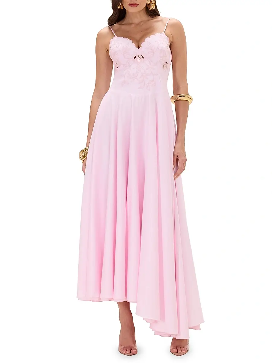 PatBo Women's Lotus Embroidered Maxi Dress | Thumbnail 3 PatBo Women's Lotus Embroidered Maxi Dress | Thumbnail 3
