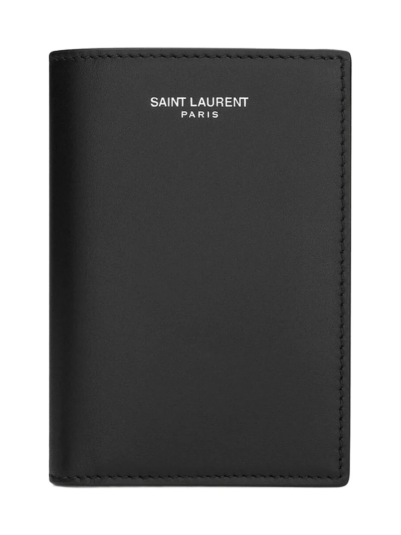 Men's Credit Card Wallet in Smooth Leather - Black