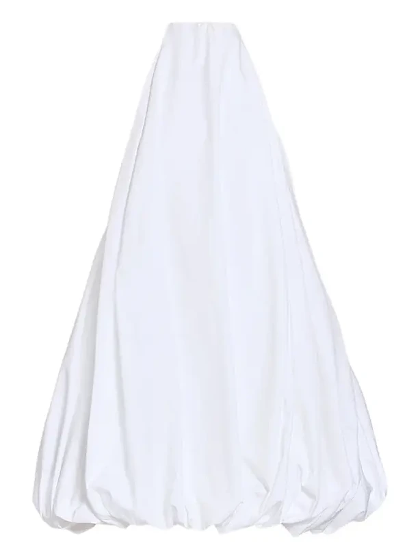 Women's Cotton Poplin Balloon-Hem Mini Dress