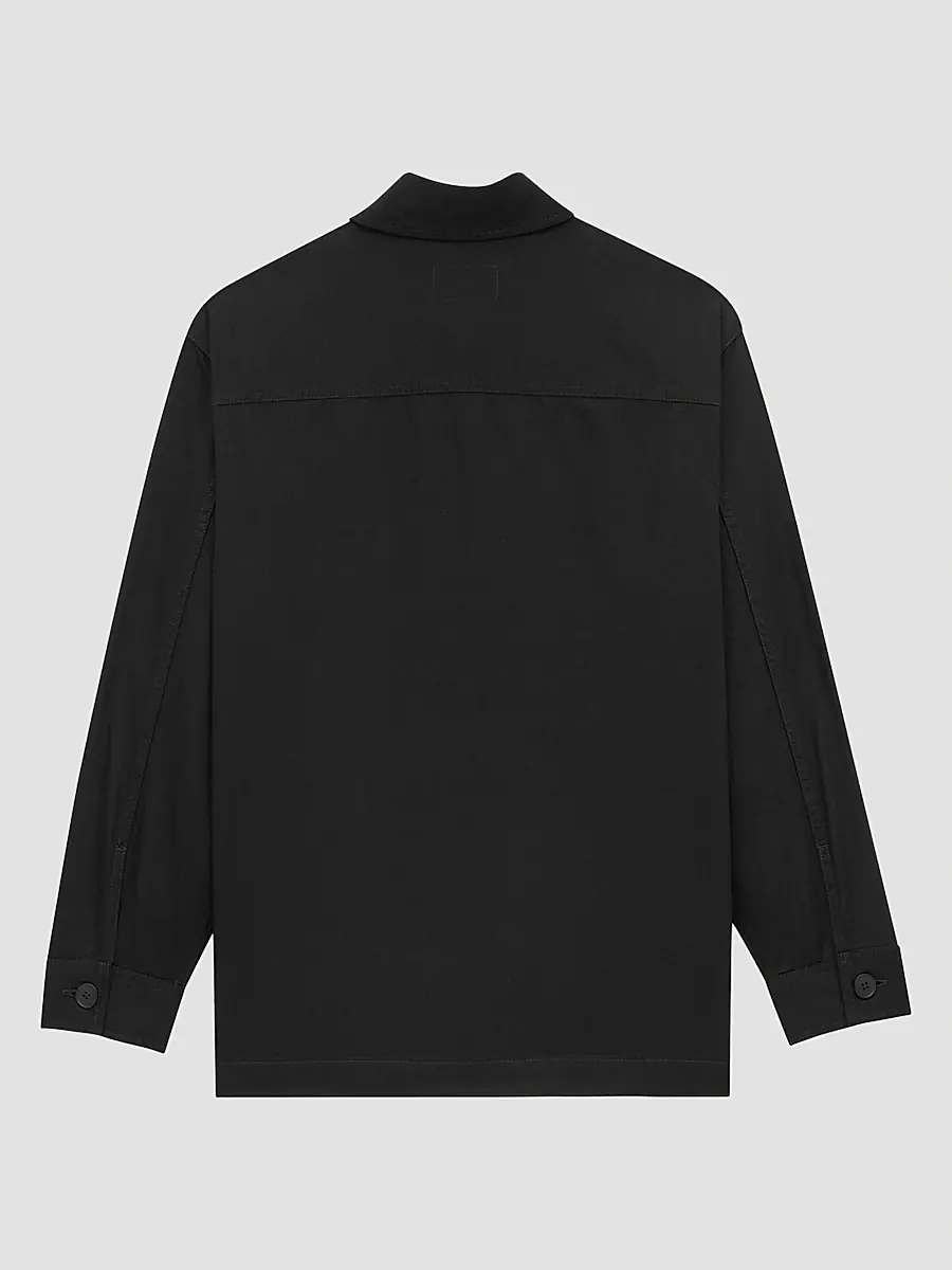 Saint Laurent Men's Cassandre Overshirt in Cotton Linen Gabardine | Thumbnail 2 Saint Laurent Men's Cassandre Overshirt in Cotton Linen Gabardine | Thumbnail 2