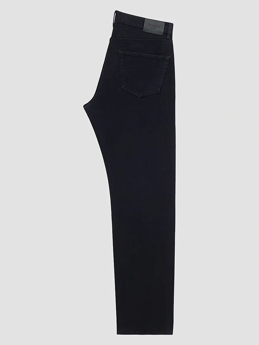 Saint Laurent Men's Mick Long Jeans in Denim - Midnight Black | Thumbnail 2 Saint Laurent Men's Mick Long Jeans in Denim - Midnight Black | Thumbnail 2
