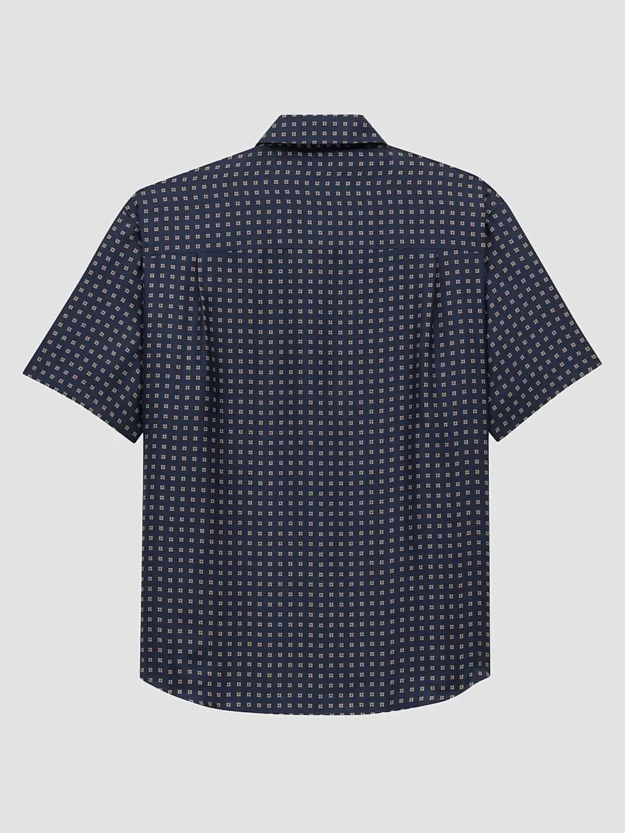 Saint Laurent Men's Shirt in Square Silk - Marine | Thumbnail 2