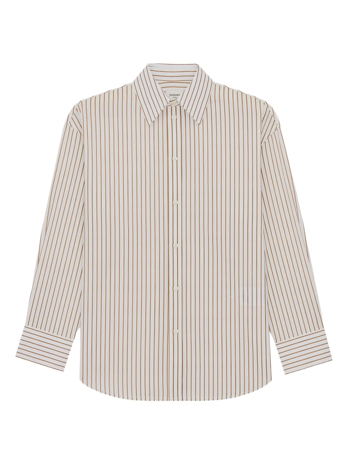Women's Cassandre Shirt in Striped Cotton Poplin Women's Cassandre Shirt in Striped Cotton Poplin