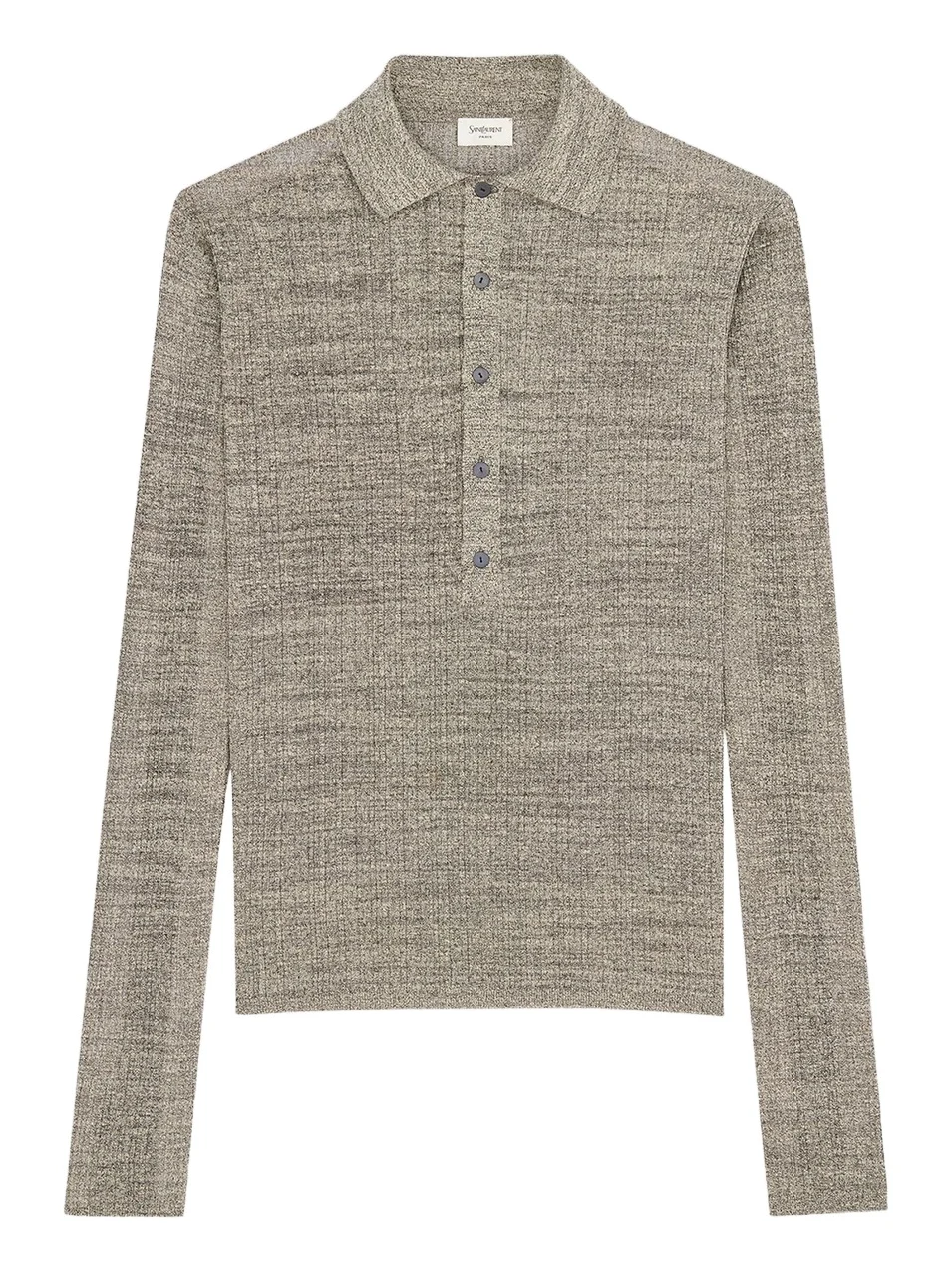 Men's Polo Shirt in Ribbed Stretch Linen Men's Polo Shirt in Ribbed Stretch Linen