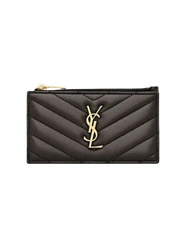 Women's Cassandre Matelassé Fragments Zipped Card Case