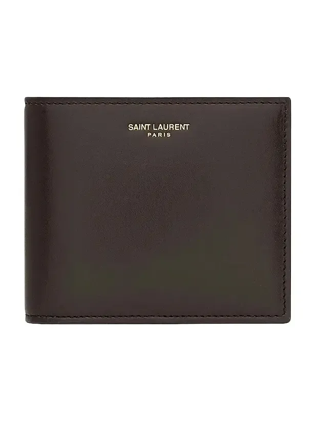 Men's East-West Wallet in Two-Tone Smooth Leather Men's East-West Wallet in Two-Tone Smooth Leather