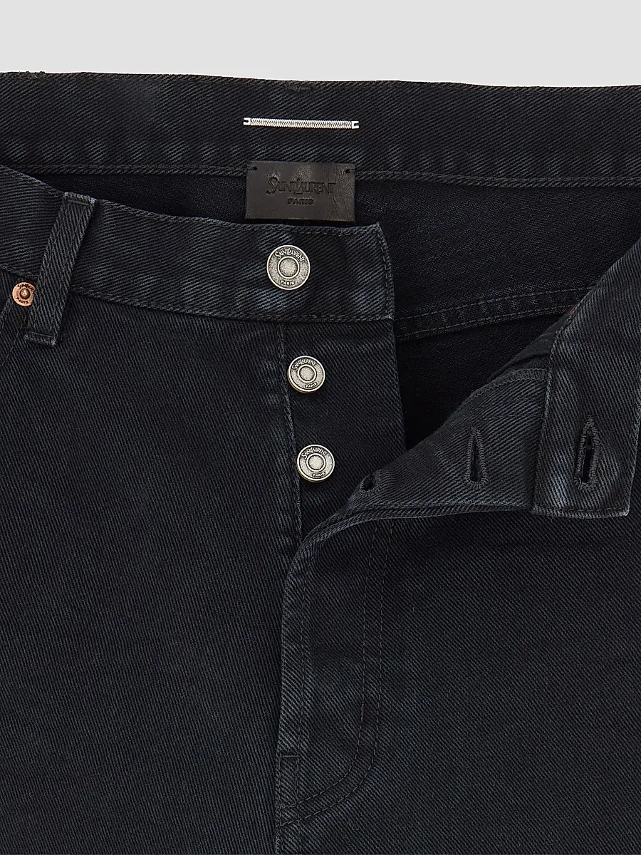 Saint Laurent Men's Tapered High-Rise Jeans | Thumbnail 3 Saint Laurent Men's Tapered High-Rise Jeans | Thumbnail 3