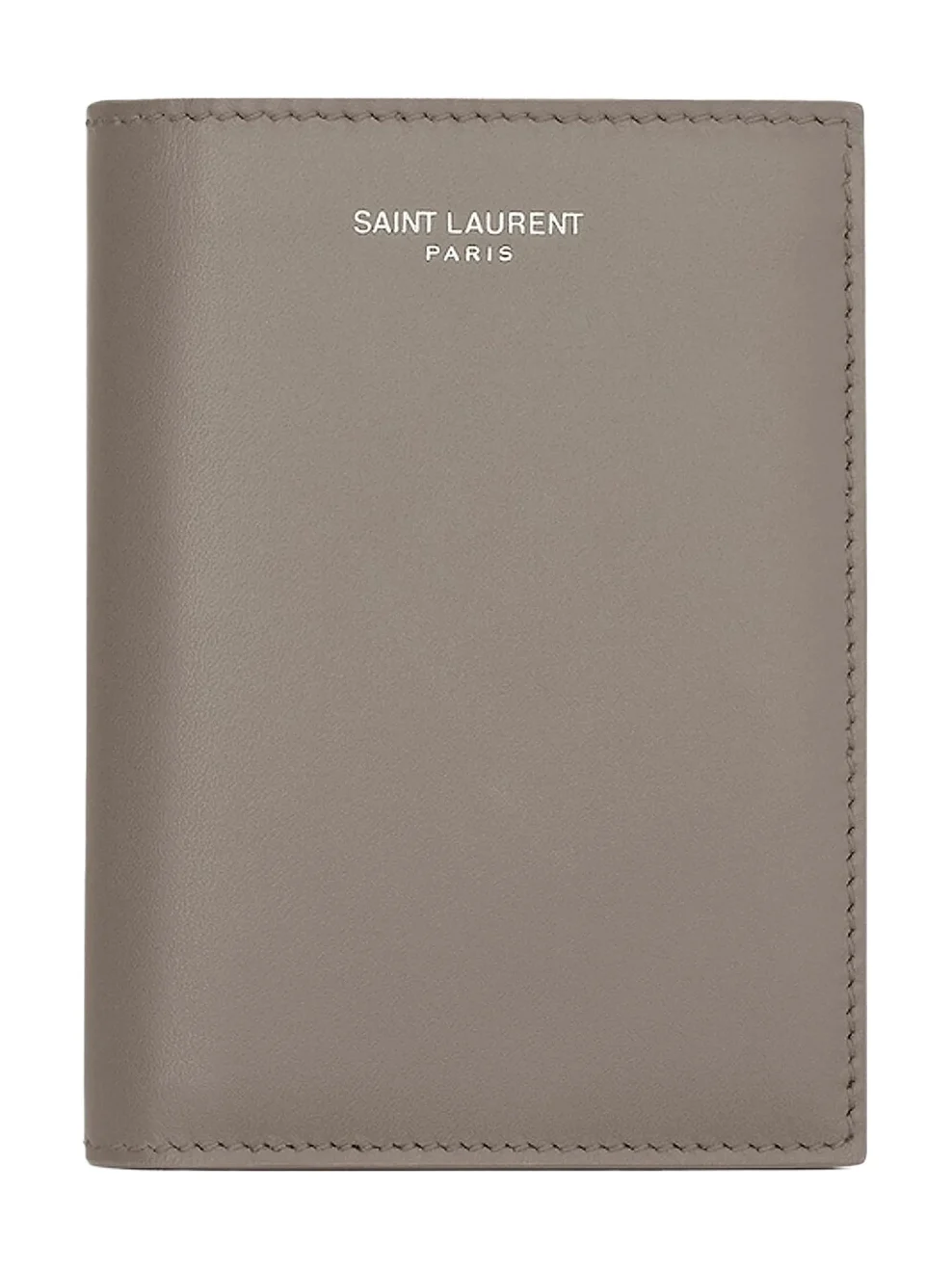 Saint Laurent Men's Credit Card Wallet in Smooth Leather - Light Taupe