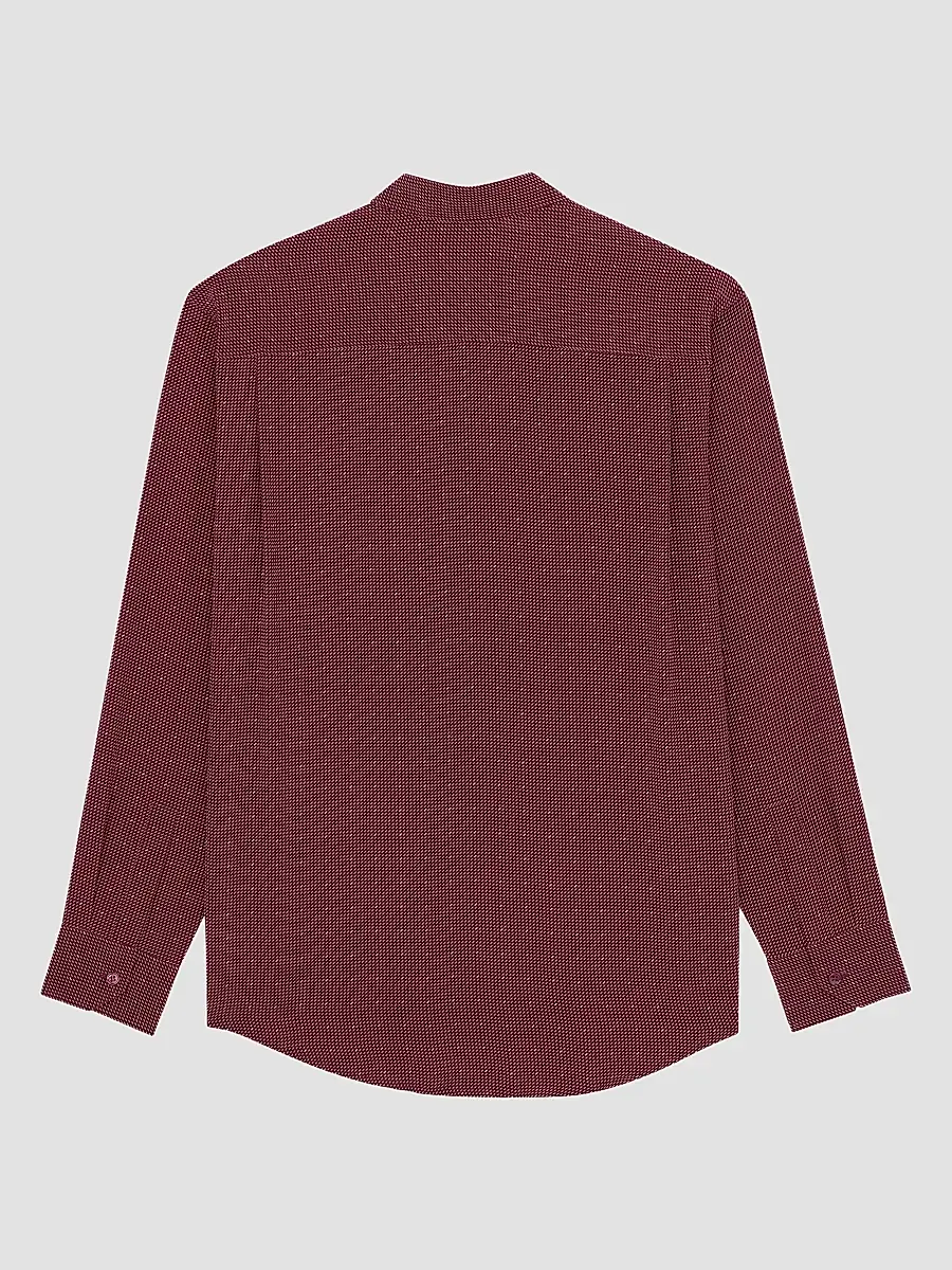 Saint Laurent Men's Cassandre Dotted Shirt in Crepe De Chine | Thumbnail 2