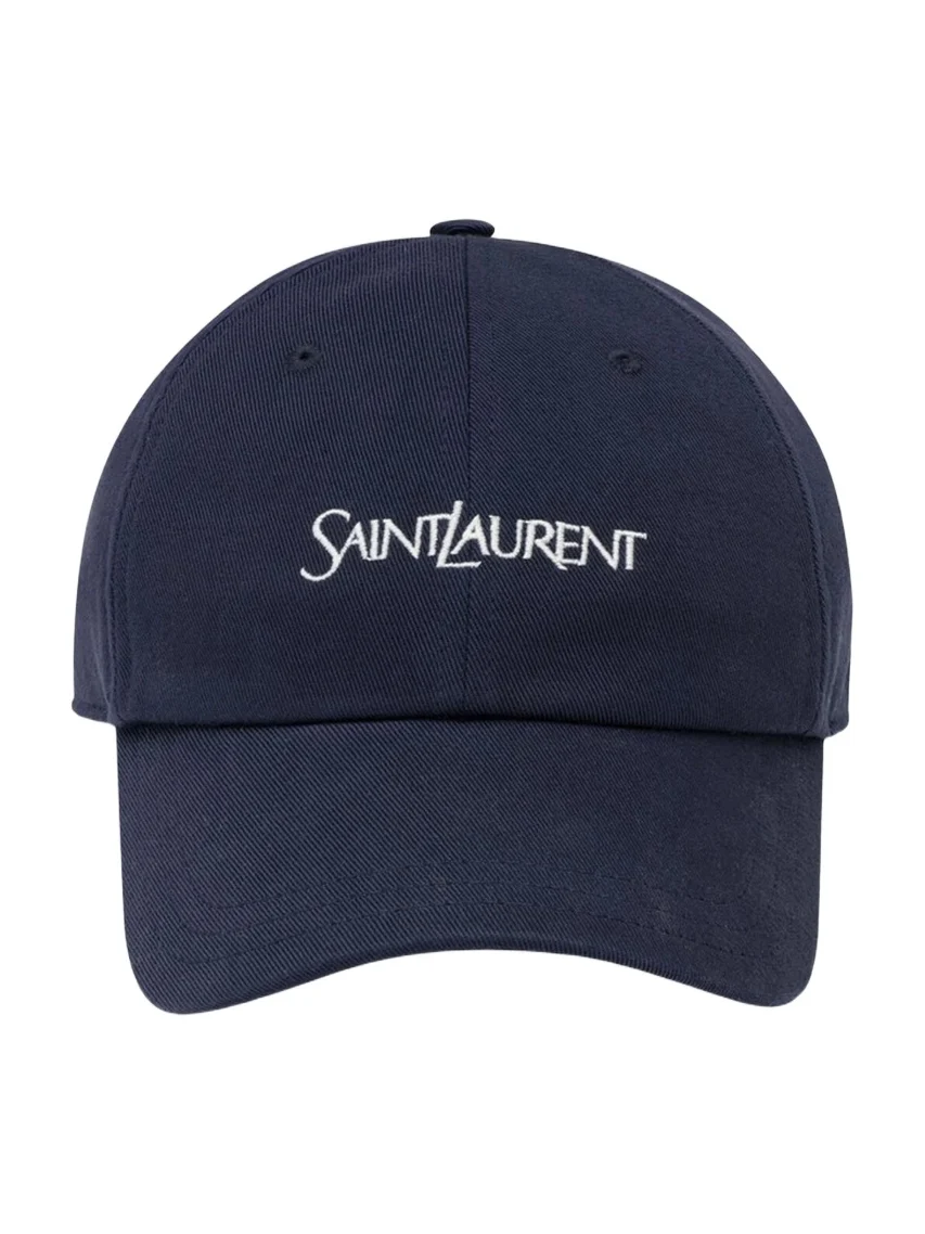 Men's Cap in Cotton Gabardine - Navy Blue Men's Cap in Cotton Gabardine - Navy Blue