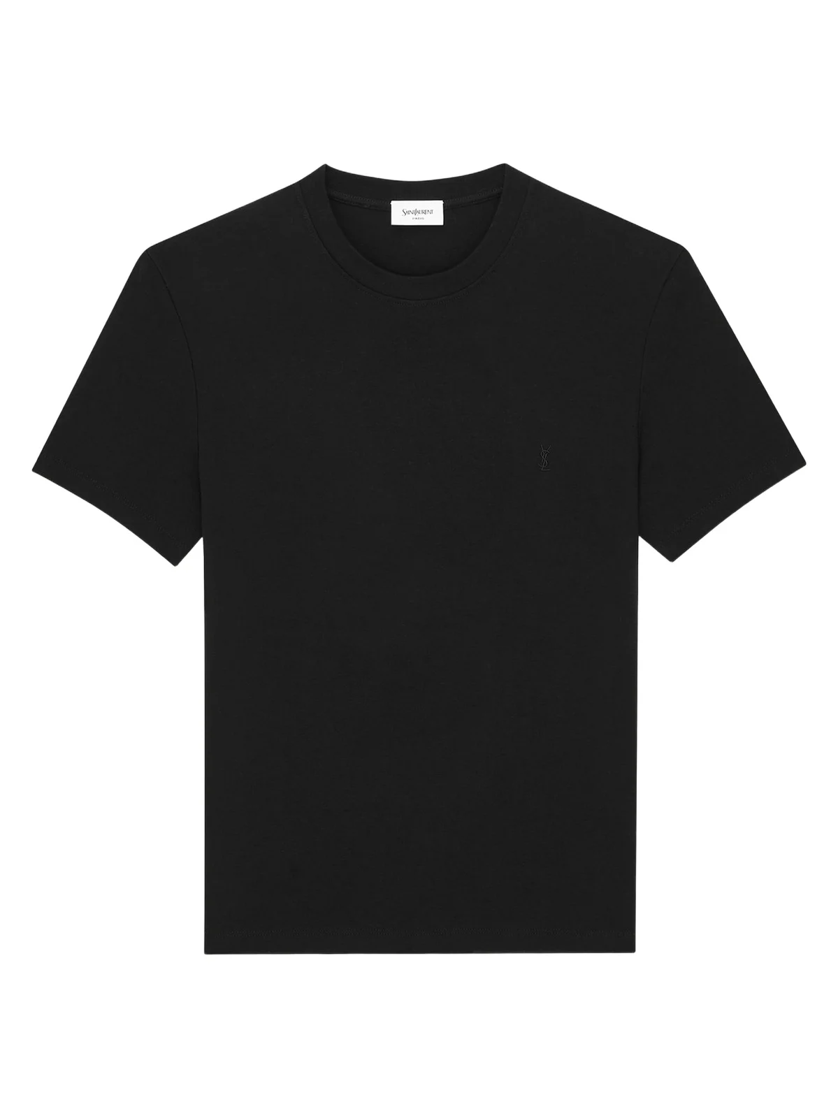 Saint Laurent Men's Cassandre Ribbed T-Shirt
