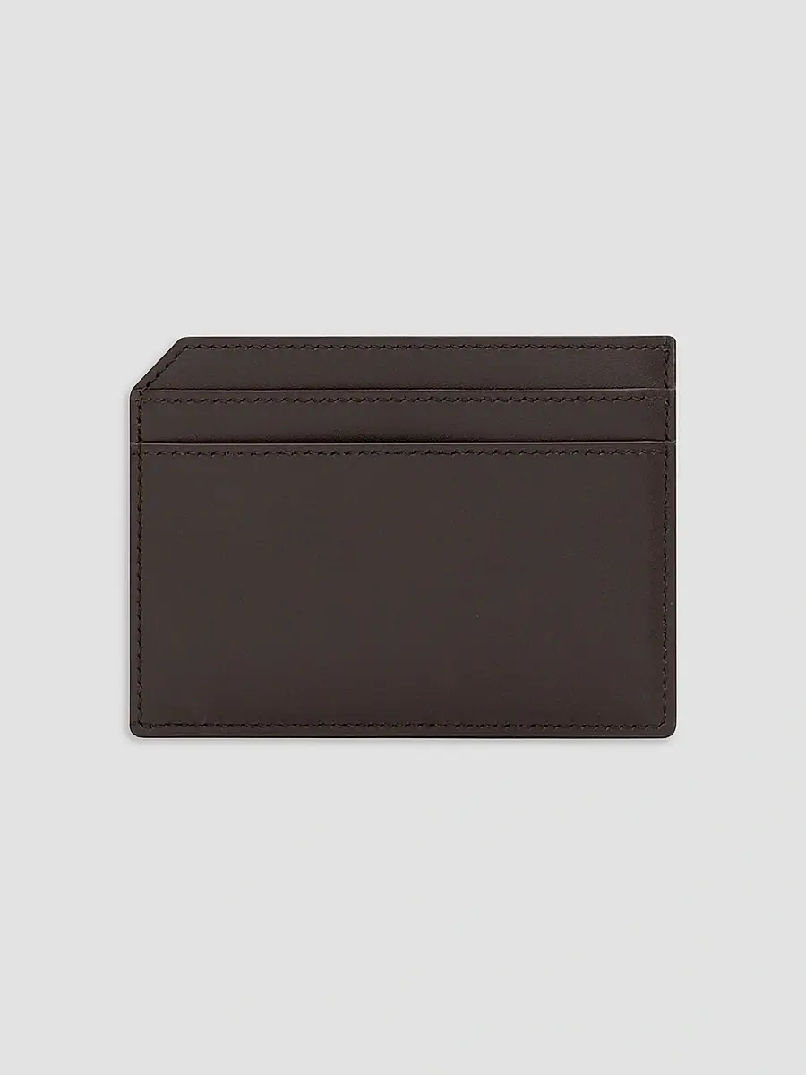 Saint Laurent Men's Open Card Case in Two-Tone Smooth Leather | Thumbnail 2