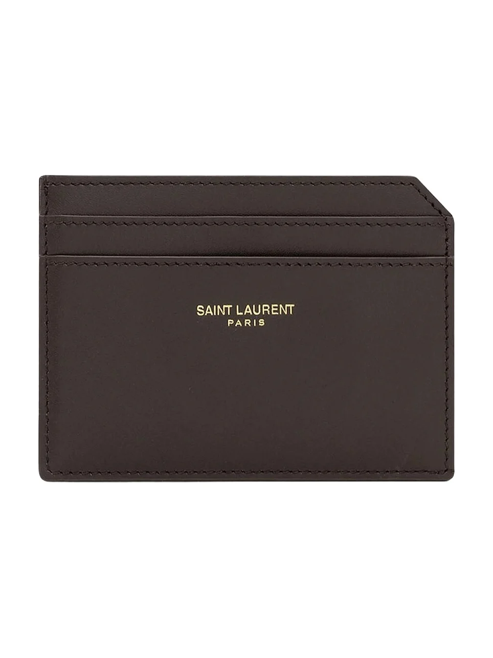 Men's Open Card Case in Two-Tone Smooth Leather Men's Open Card Case in Two-Tone Smooth Leather