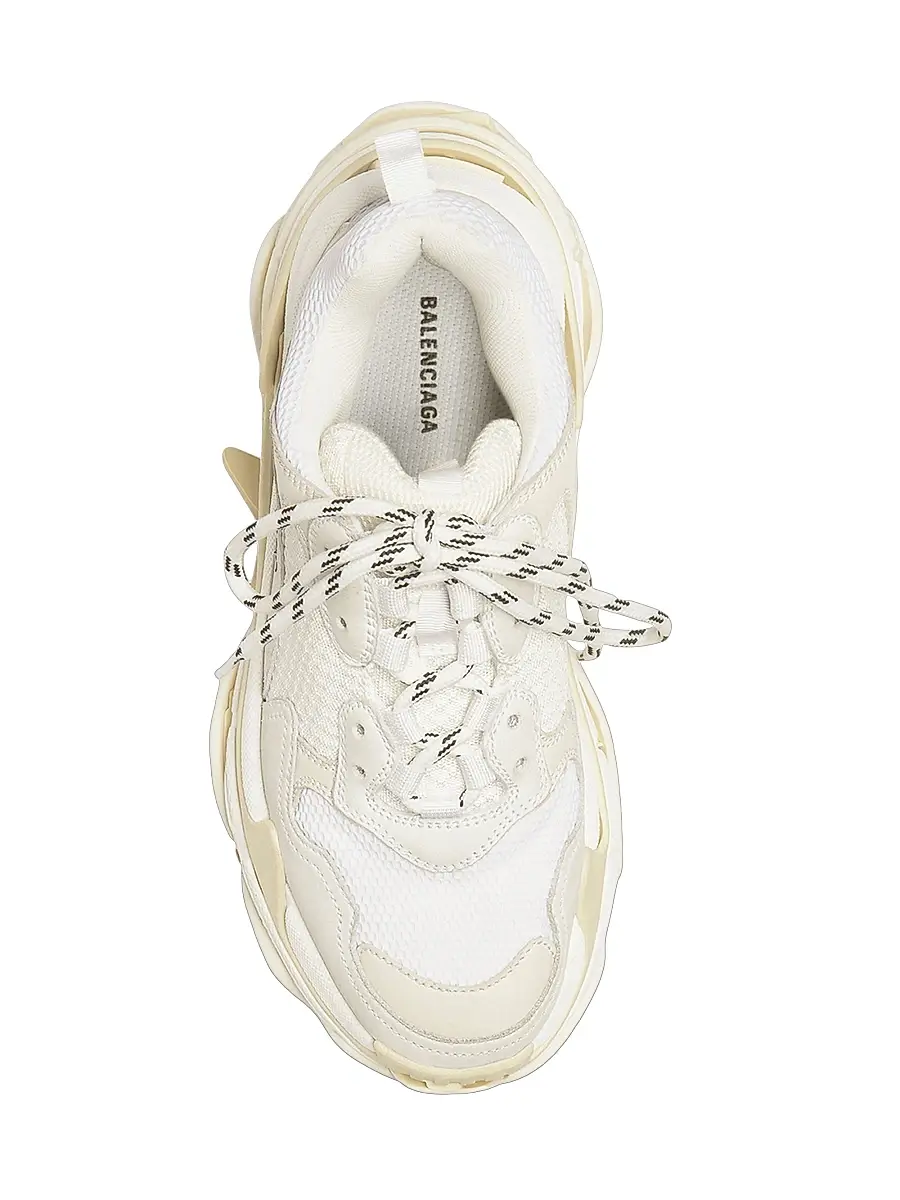 Balenciaga Women's Triple S Sneakers - White | Thumbnail 4 Balenciaga Women's Triple S Sneakers - White | Thumbnail 4