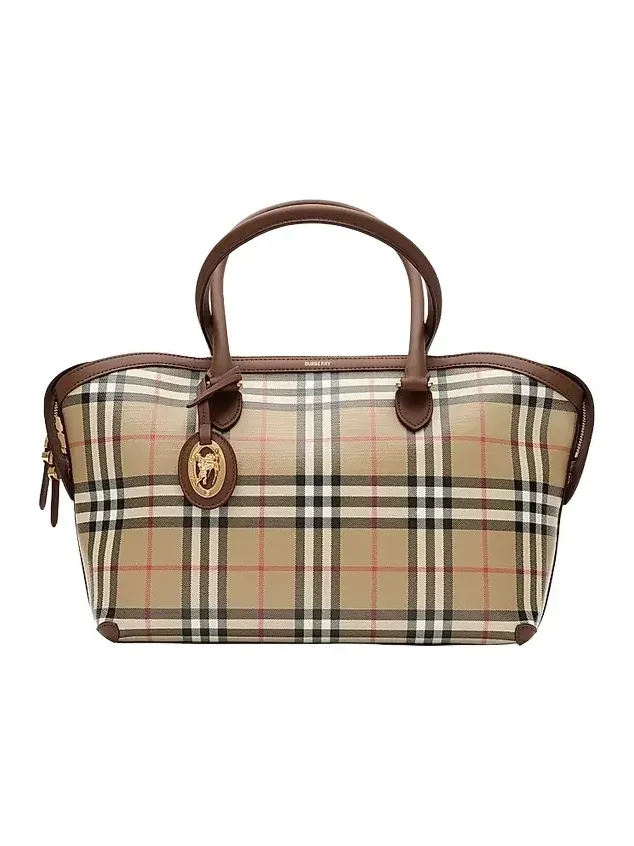 Women's Check Zipped Tote Women's Check Zipped Tote