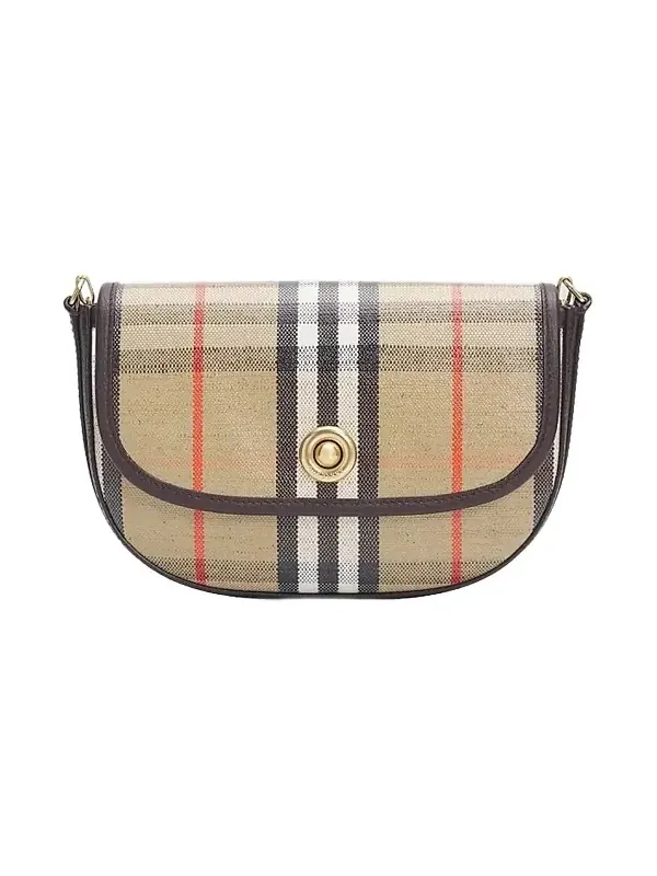 Women's Highlands Mini Check Cotton-Blend Shoulder Bag