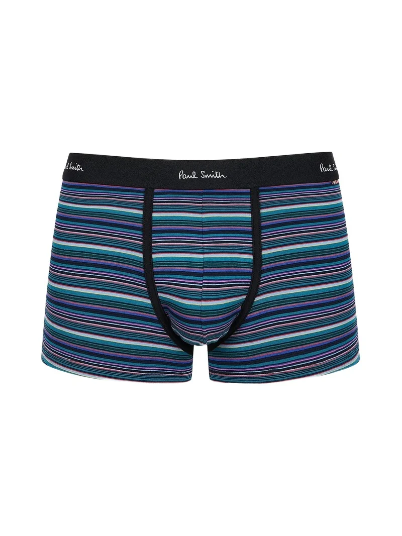 Paul Smith Men's Kenny Striped Stretch Cotton Trunk Brief