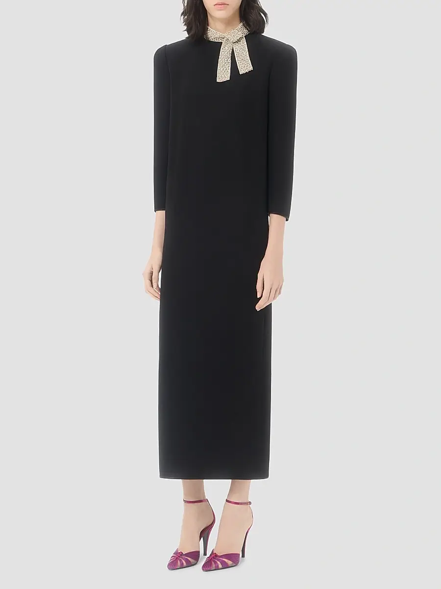 Valentino Women's Cady Couture Embroidered Dress | Thumbnail 2 Valentino Women's Cady Couture Embroidered Dress | Thumbnail 2
